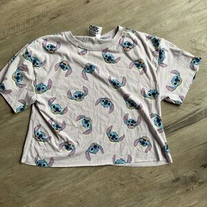 Disney Stitch Purple Crop Top XL